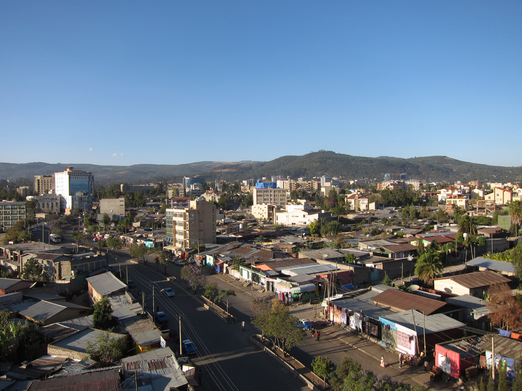 Slum v Etiopiji