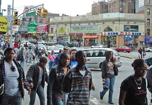 Temnopolta četrt Bronx - New York